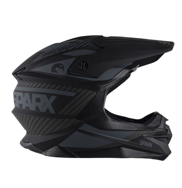 Шлем мото кроссовый SPARX Fenix Gravity (JK6803) черно-серый матовый 3XL | Мототека